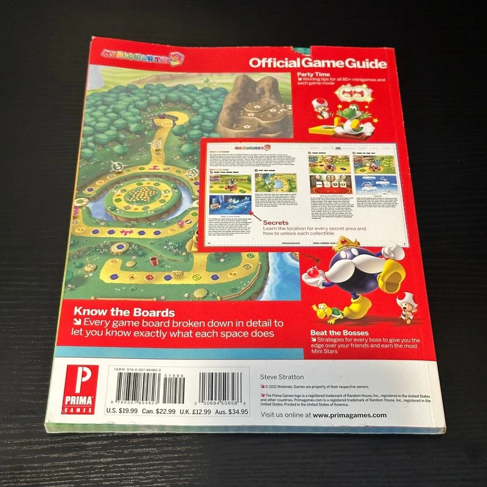 Mario Party 9‎ Official Game Guide Prima Games Nintendo Wii Strategy Book 2012